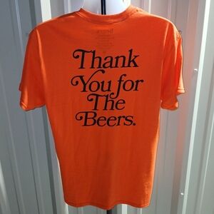 New THANK YOU FOR THE BEERS T shirt size Large